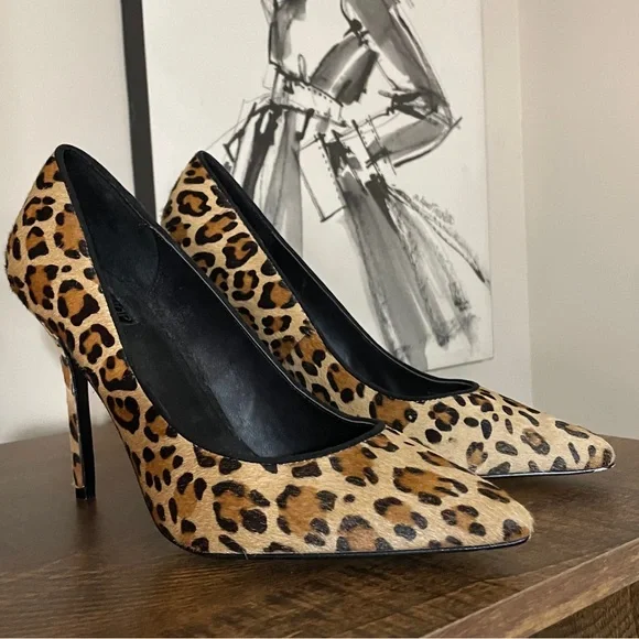 Topshop Shoes Topshop Leopard Print Pumps Size 95 Poshmark